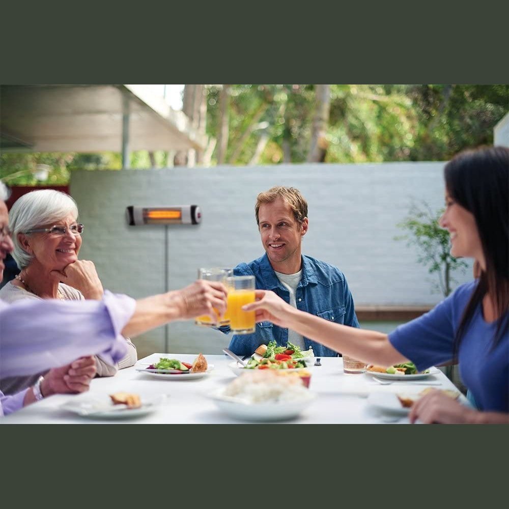 GreenTech Environmental Pureheat Aluminum Outdoor 3-in-1 Space Heater and Air Purifier with Digital Display and Remote Control