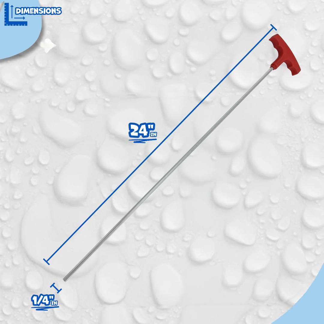 Poolzilla 24" Extra Long Hex Key for Pool Anchor Installation and Removal