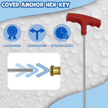 Poolzilla 24" Extra Long Hex Key for Pool Anchor Installation and Removal