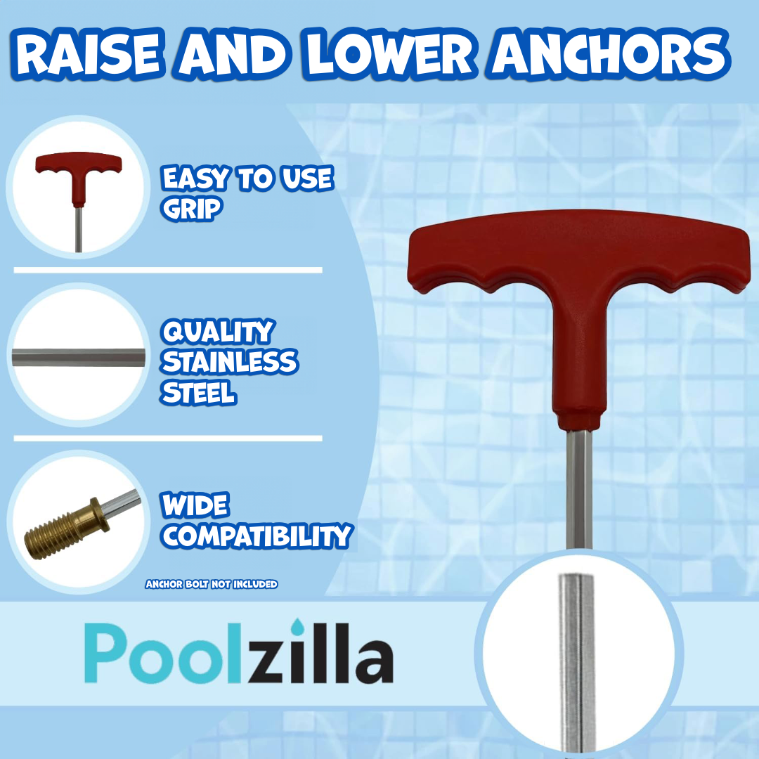 Poolzilla 24" Extra Long Hex Key for Pool Anchor Installation and Removal