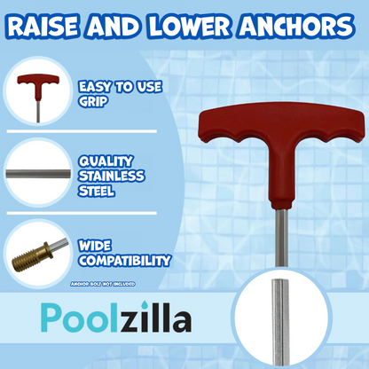 Poolzilla 24" Extra Long Hex Key for Pool Anchor Installation and Removal