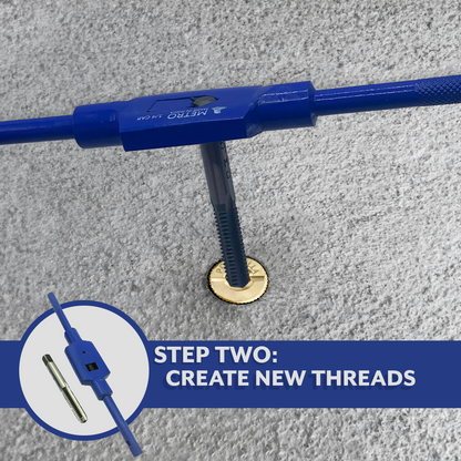 Poolzilla Anchor Removal Tool Kit, 7 Piece Set for Rethreading and Removing Pool Cover Anchors, Made with Stainless Steel