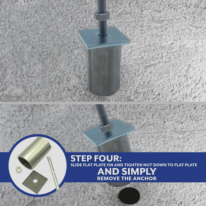 Poolzilla Anchor Removal Tool Kit, 7 Piece Set for Rethreading and Removing Pool Cover Anchors, Made with Stainless Steel