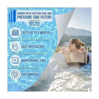 Poolzilla Hot Tub Mineral Sanitizer Stick, for Reduced Impurities