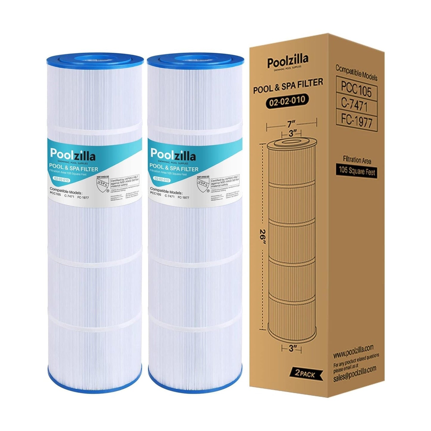 Pool Filter Cartridge for CCP420 - Replaces Filbur FC-1977, 160301