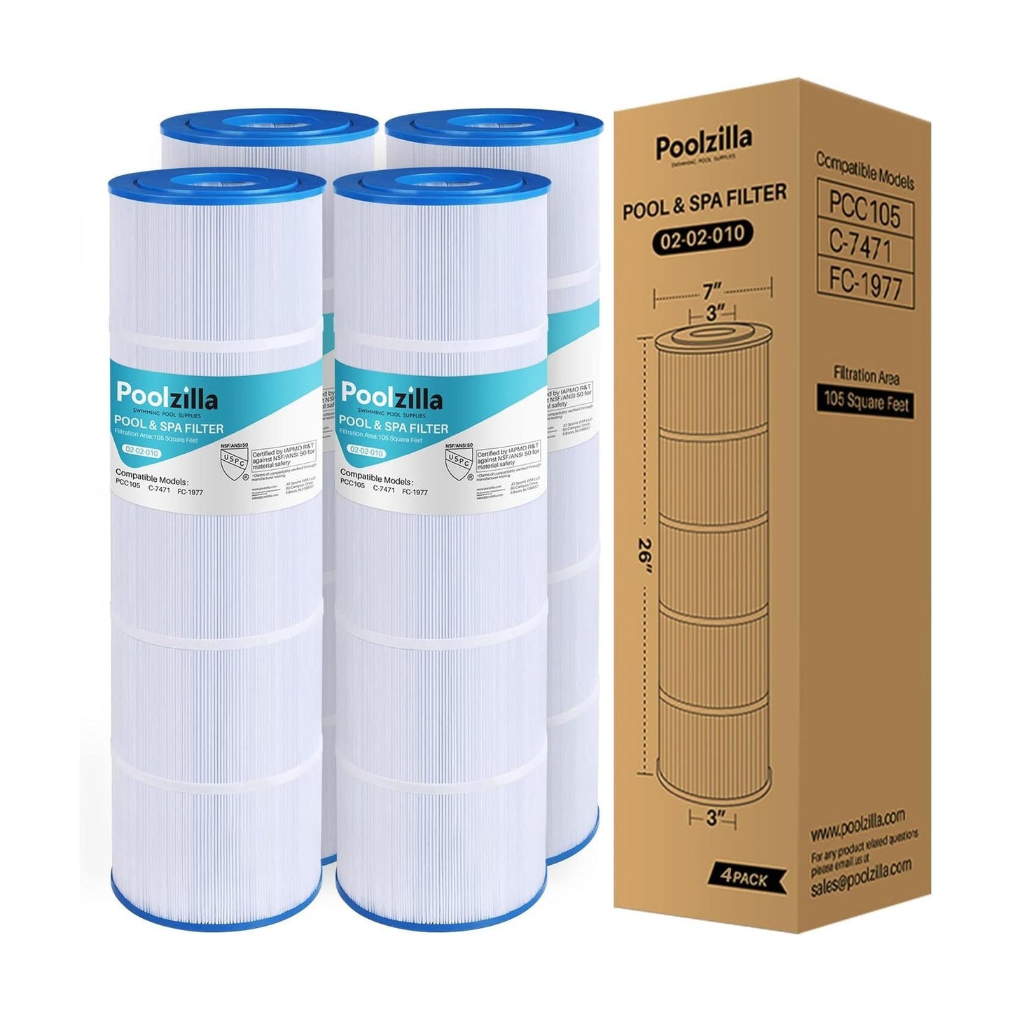 Pool Filter Cartridge for CCP420 - Replaces Filbur FC-1977, 160301