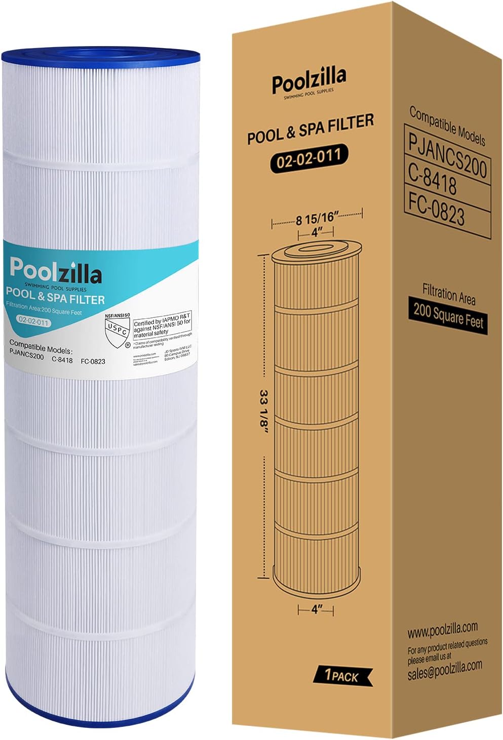 Pool Filter Cartridge for Jandy CS200 - Replaces Aladdin 35002, 17-175-3628