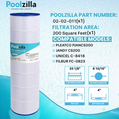 Pool Filter Cartridge for Jandy CS200 - Replaces Aladdin 35002, 17-175-3628