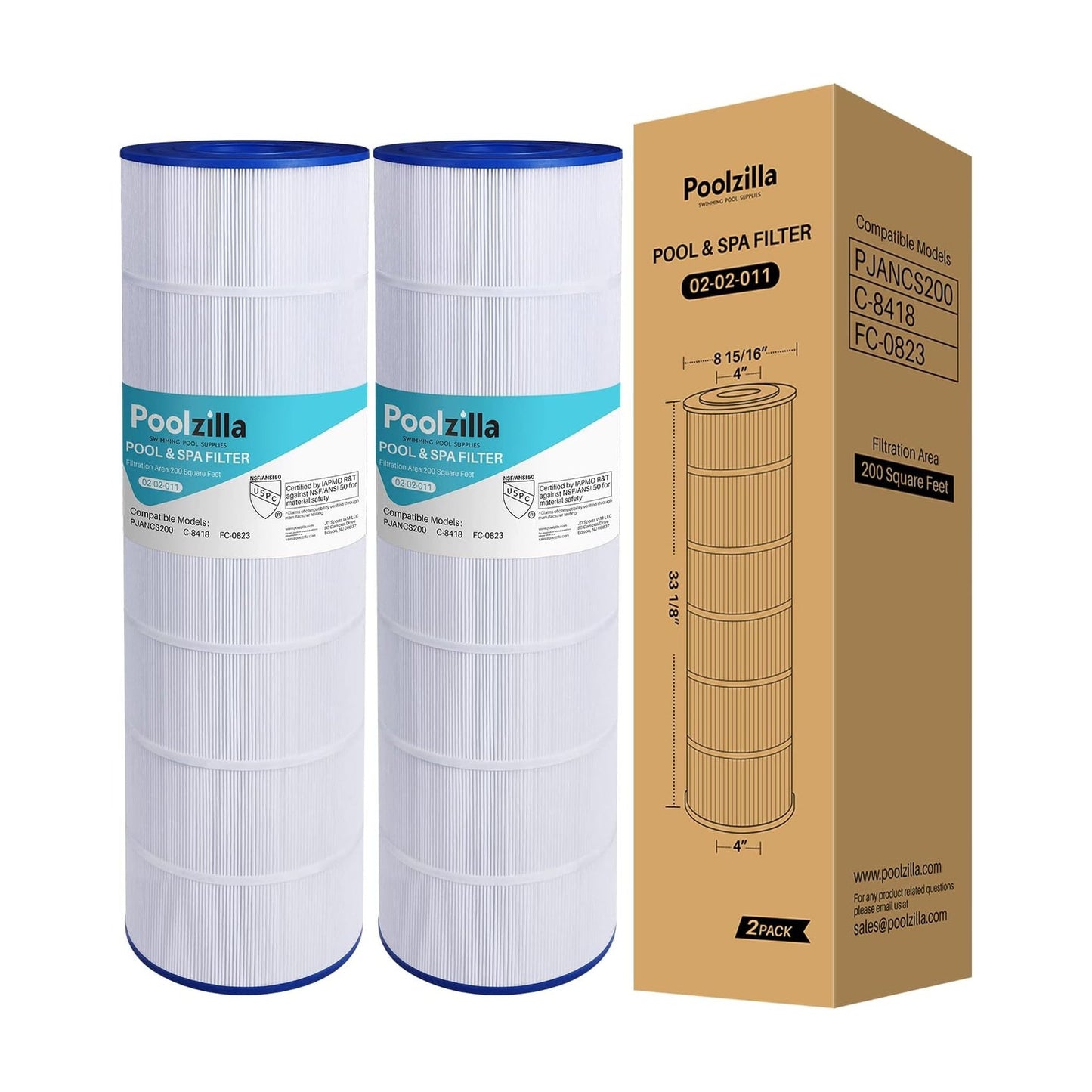 Pool Filter Cartridge for Jandy CS200 - Replaces Aladdin 35002, 17-175-3628