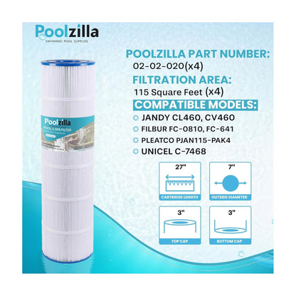 Pool Filter Cartridge for Jandy CL 460 - Replaces CV460, XLS-705
