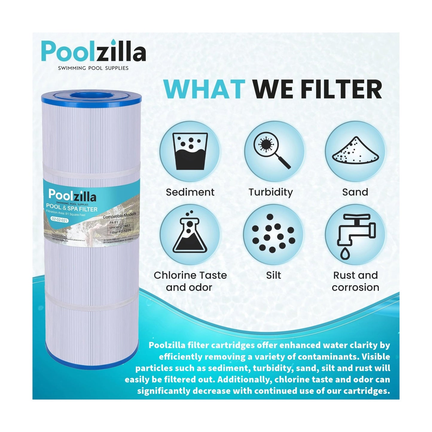 Pool Filter Cartridge for SwimClear C3020 - Replaces C3030, C580E