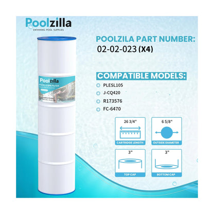 Pool Filter Cartridge for Filbur FC-1977 - Replaces Unicel C-7471, J-CQ420