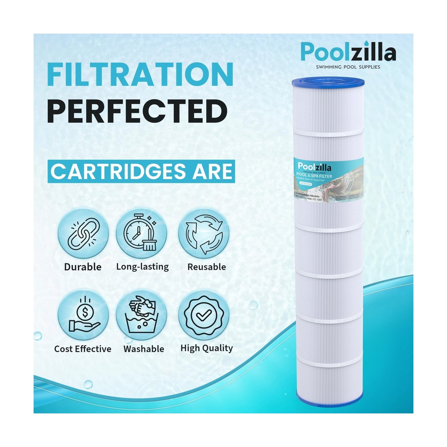 Pool Filter Cartridge for CX 1380 - Replaces C5520, FC-6455