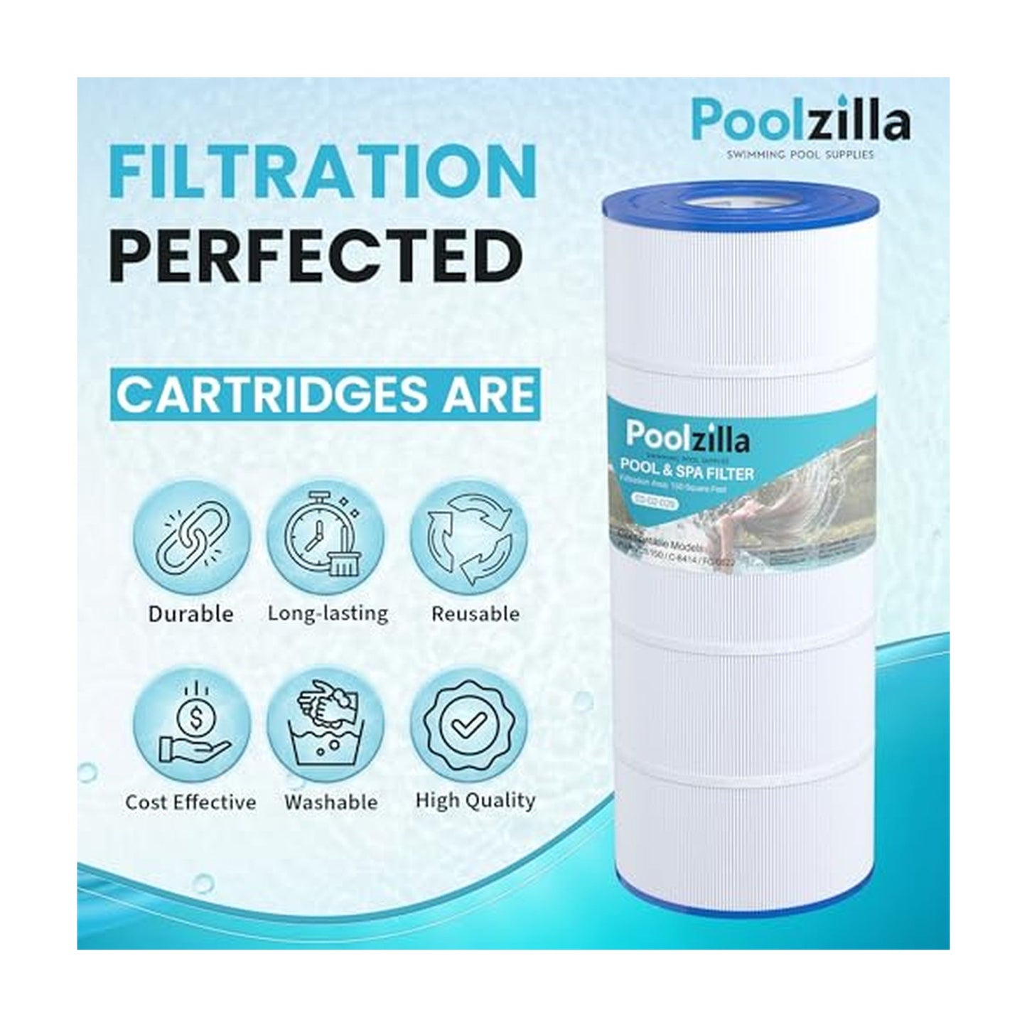 Pool Filter Cartridge for Jandy CS150 - Replaces CCX1500RE, Ultra-B3