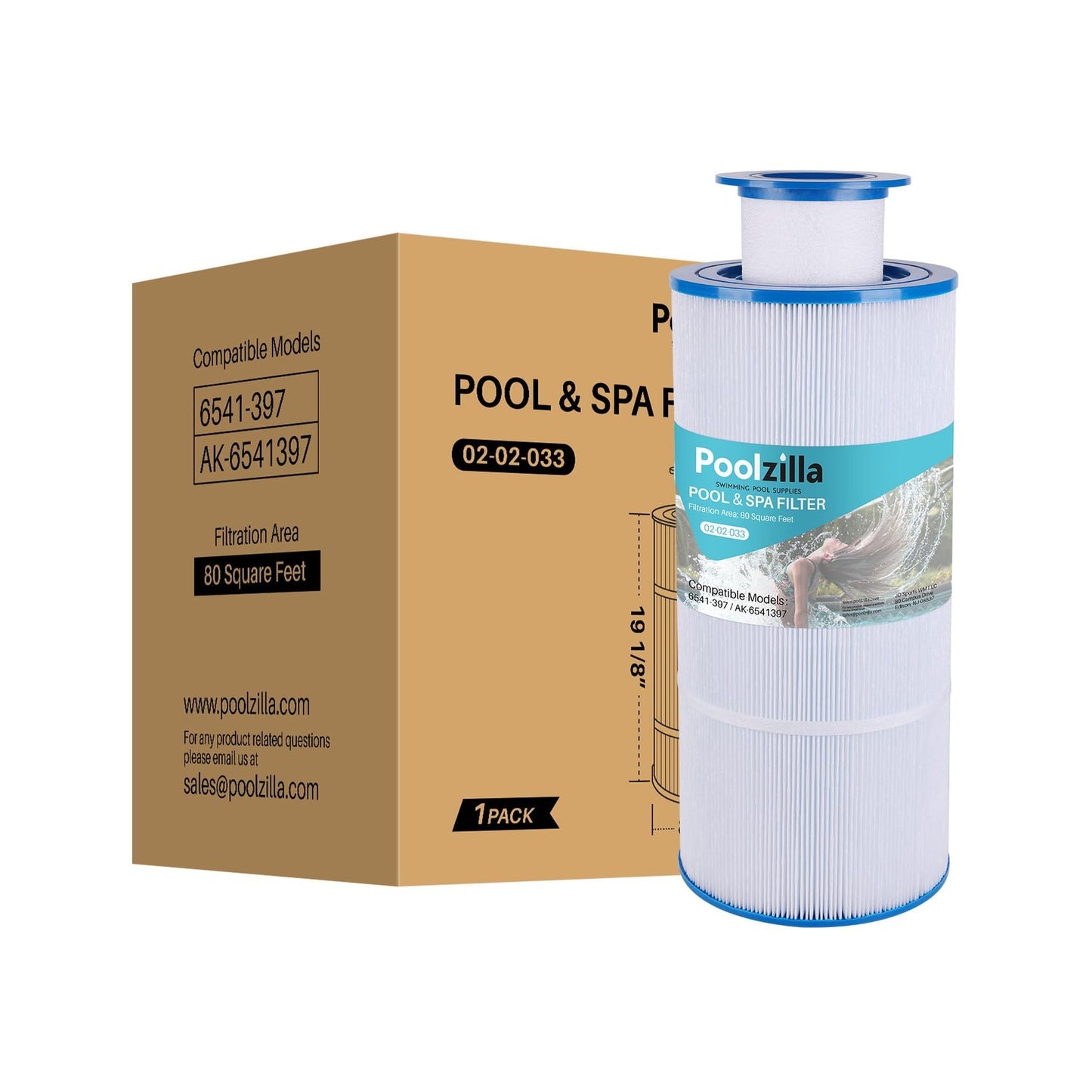 Poolzilla Replacement Pool and Spa Filter for 6541-397, Sundance MicroClean Ultra, Sundance 6541-397, AK-6541397, UFC-397