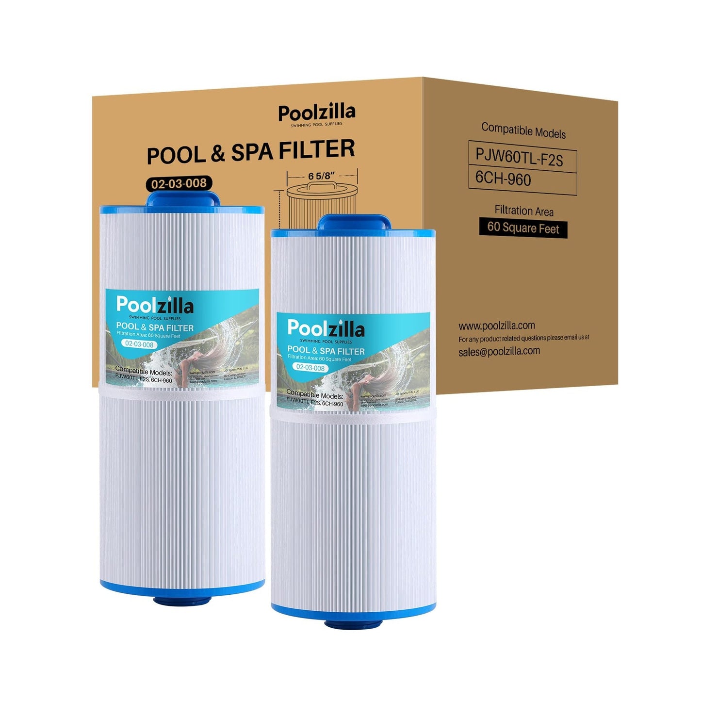 Spa Filter Cartridge for Jacuzzi J-300 - Replaces 6540-476, SD-00640