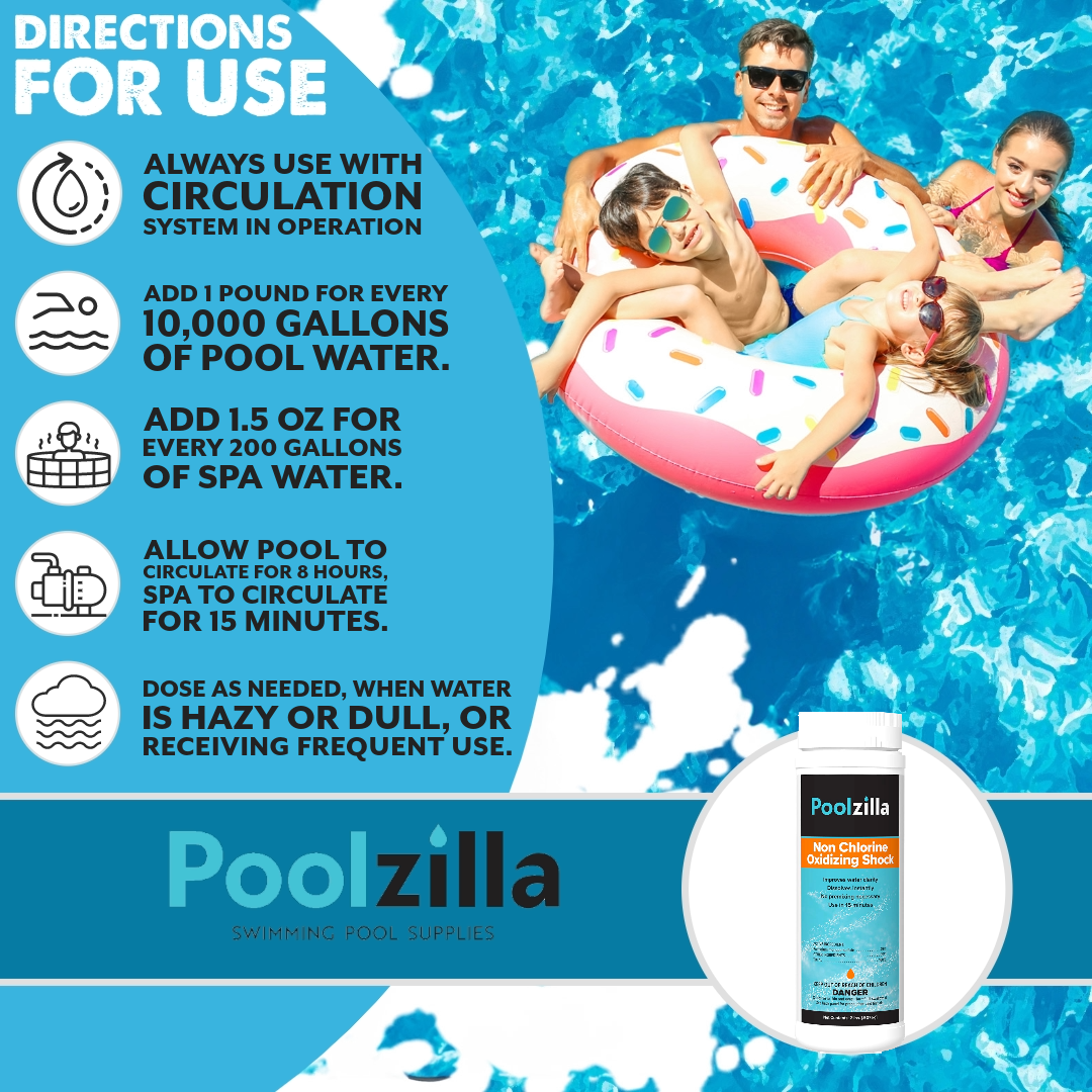 Poolzilla Non-Chlorine Oxidizing Shock Treatment (2LB)