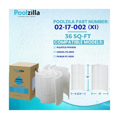 Poolzilla DE Grid Replacement - Replaces DE3600, Hayward DE3620