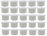 Poolzilla White Pool Safety Fence Hole Cover (25 Pack / 50 Pack)