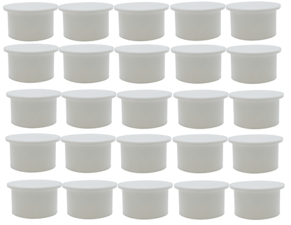 Poolzilla White Pool Safety Fence Hole Cover (25 Pack / 50 Pack)