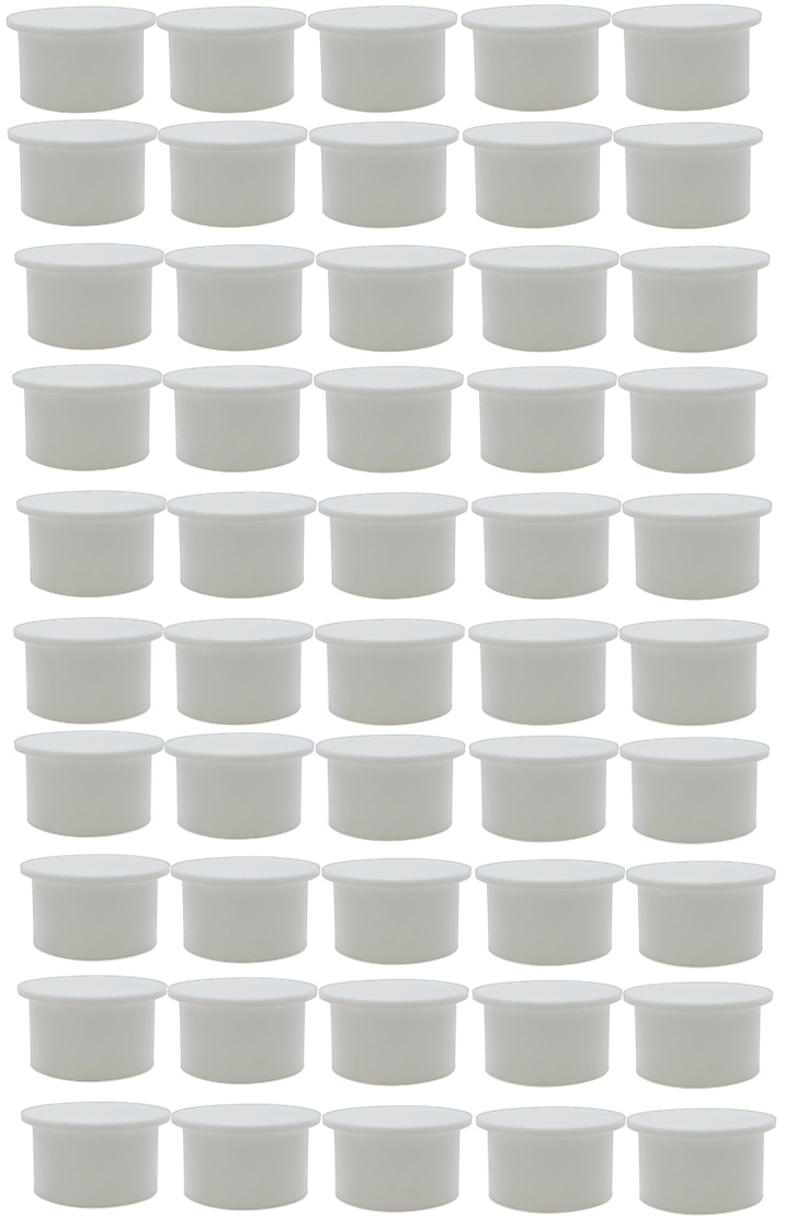 Poolzilla White Pool Safety Fence Hole Cover (25 Pack / 50 Pack)