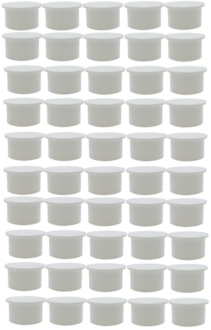 Poolzilla White Pool Safety Fence Hole Cover (25 Pack / 50 Pack)