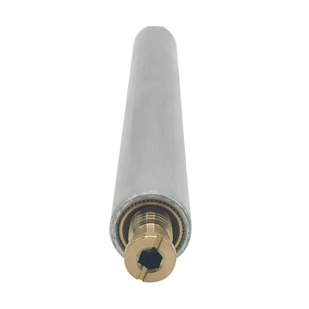 Poolzilla 10” Aluminum Tube with Brass Anchor for Pool Safety Cover Installation