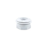 Custom Molded Products Wall Fitting, CMP, 3" hs, 1-1/2"mpt, 3-5/8"fd, w/Nut, White