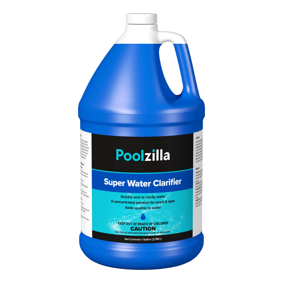Poolzilla Super Water Clarifier (1 Gal) Concentrated Solution for Pools and Spas