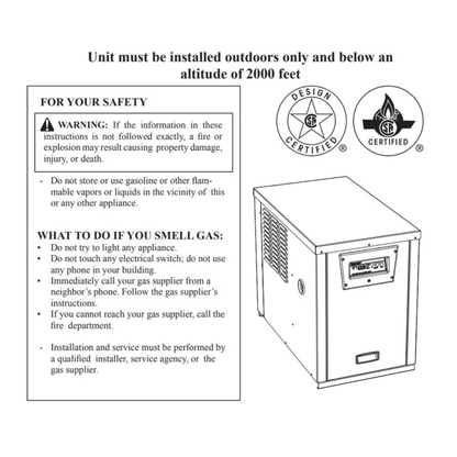 Hayward H-Series, W3H135FDN, Natural Gas Heater | 135,000 BTU
