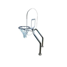 Global Pool Products X2 Dual Pole Basketball Hoop Set - for Inground Swimming Pool - 12'' Offset - 16" Anchor Spacing with Net & Ball - No Anchor