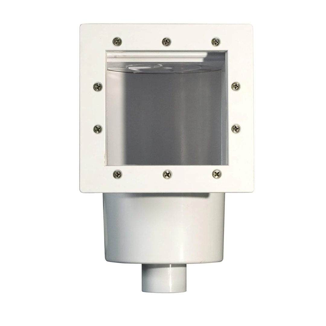 Poolzilla Standard Complete Thru-Wall Skimmer Kit | Above Ground Pools | White