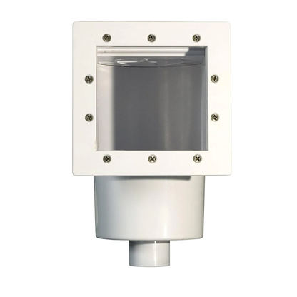Poolzilla Standard Complete Thru-Wall Skimmer Kit | Above Ground Pools | White