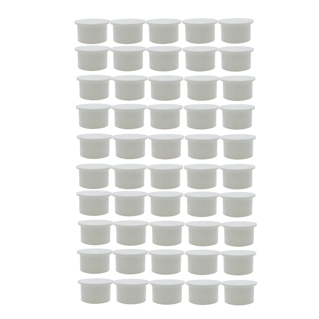 Poolzilla White Pool Safety Fence Hole Cover (25 Pack / 50 Pack)
