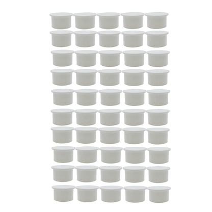 Poolzilla White Pool Safety Fence Hole Cover (25 Pack / 50 Pack)