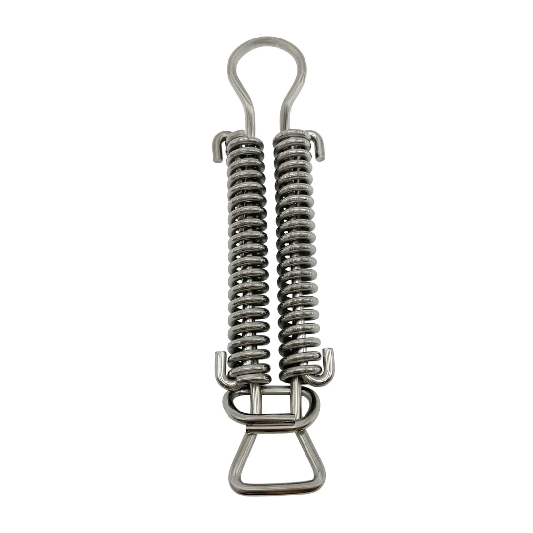 Poolzilla Stainless Steel 8" Double Spring with D Ring with Double Coil Design
