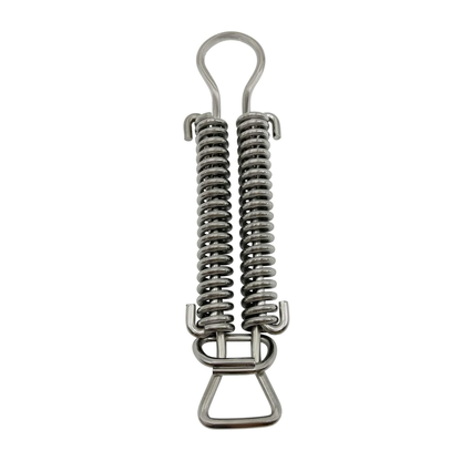 Poolzilla Stainless Steel 8" Double Spring with D Ring with Double Coil Design