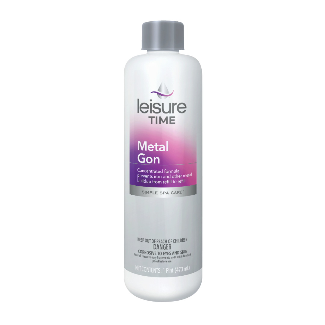Leisure Time Spa Metal Gon, 1 Pint Bottle, 12/Case | LT22