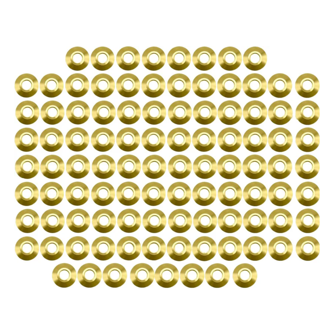 Poolzila Brass Flange Collar for Safety Cover Anchors, 9/16" Diameter