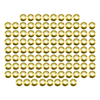 Poolzila Brass Flange Collar for Safety Cover Anchors, 9/16" Diameter