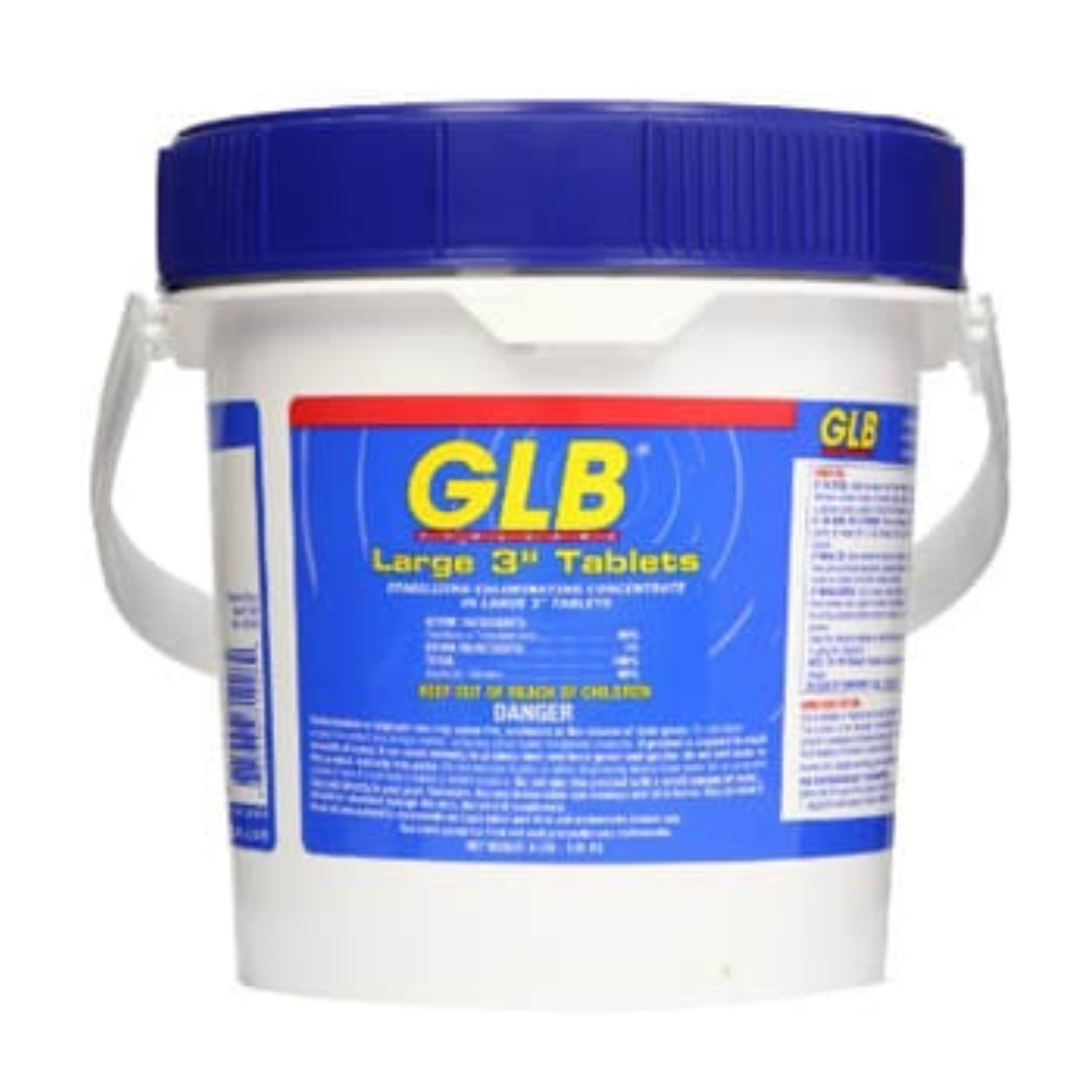 GLB Large 3" Chlorine Tablets, 8 lb Pail | 71230A