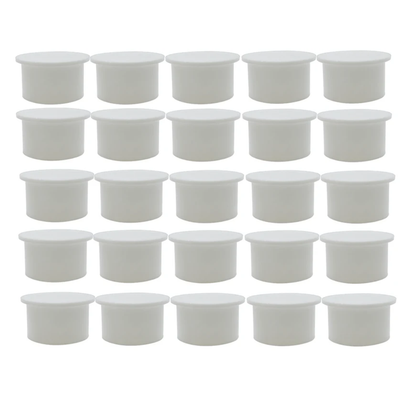 Poolzilla White Pool Safety Fence Hole Cover (25 Pack / 50 Pack)