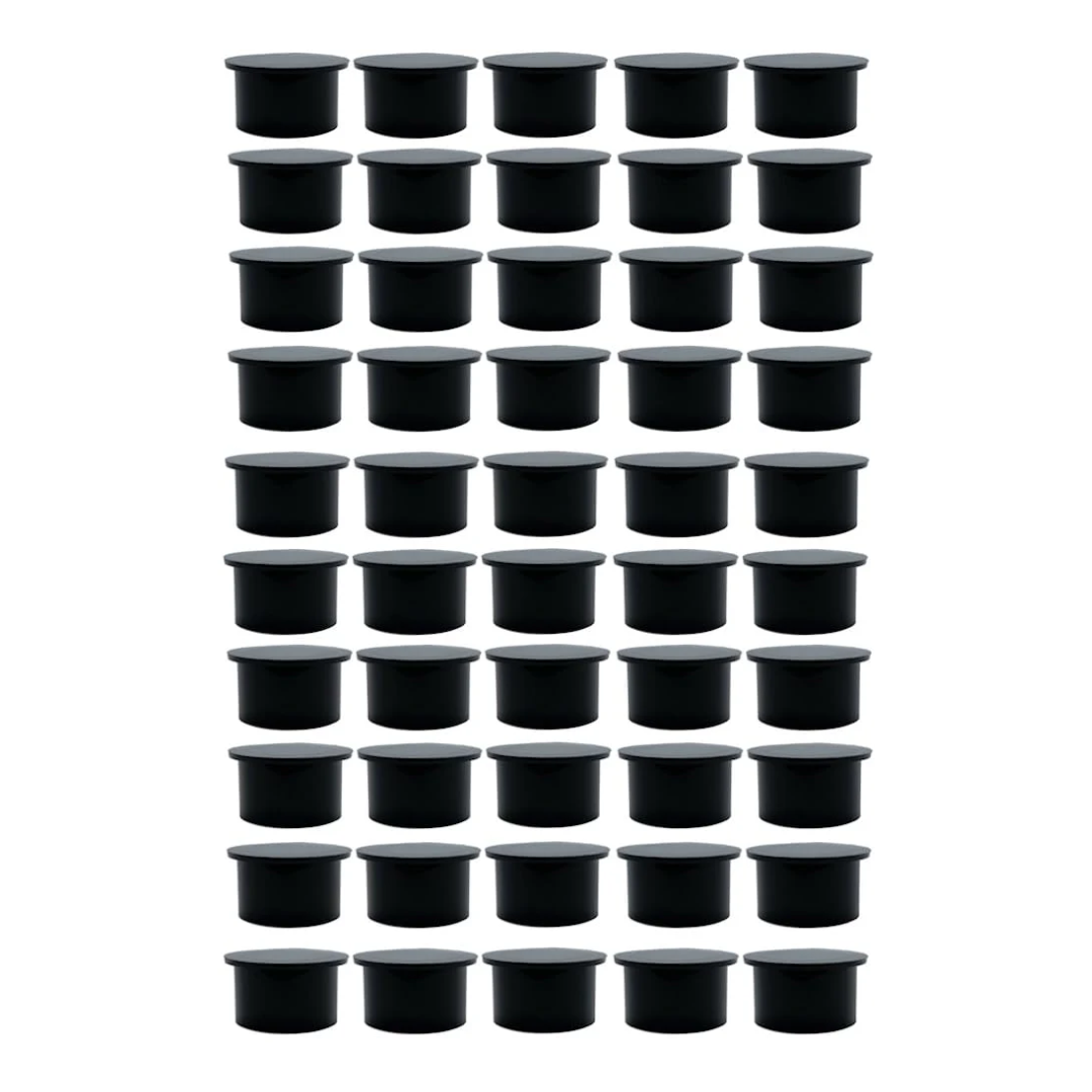 Poolzilla Black Pool Safety Fence Hole Cover (25 Pack / 50 Pack)