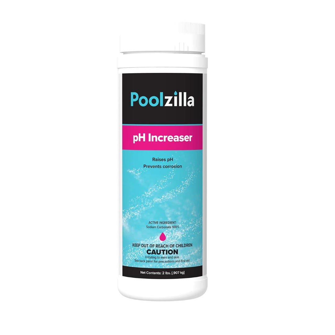 Poolzilla pH Increaser (2 LBS) Balance Pool pH Levels, Prevent Corrosion