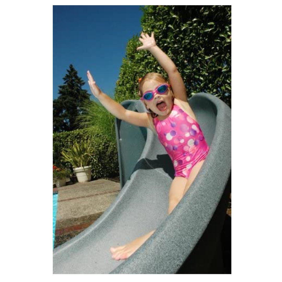 S.R. Smith 698-209-58124 Cyclone Right Curve Pool Slide, Gray Granite