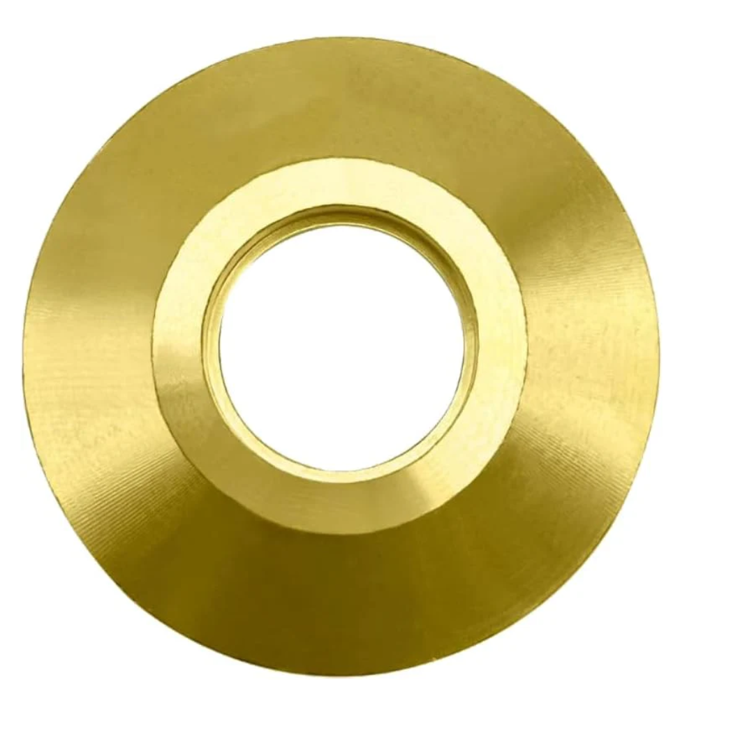 Poolzila Brass Flange Collar for Safety Cover Anchors, 9/16" Diameter