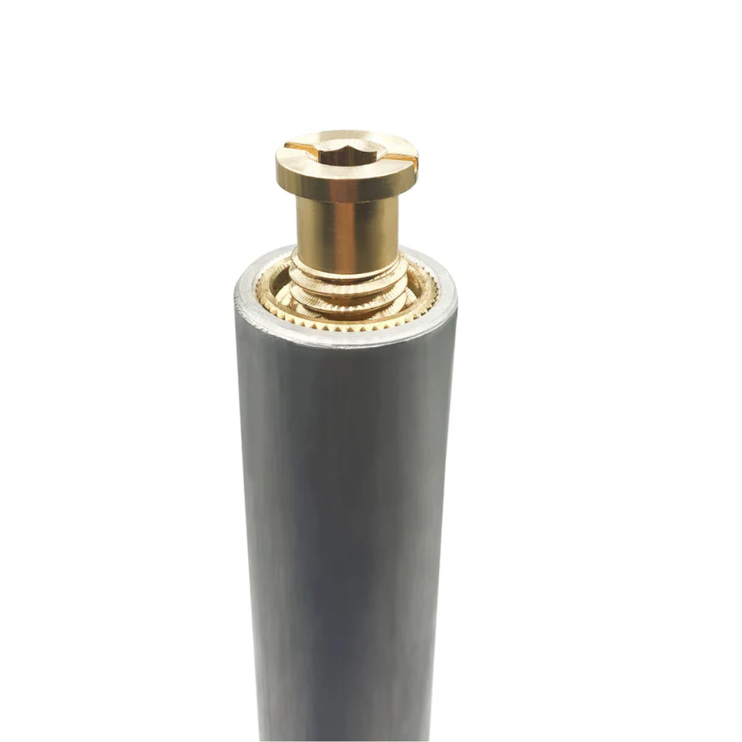 Poolzilla 18” Aluminum Tube with Brass Anchor for Pool Safety Cover Installation