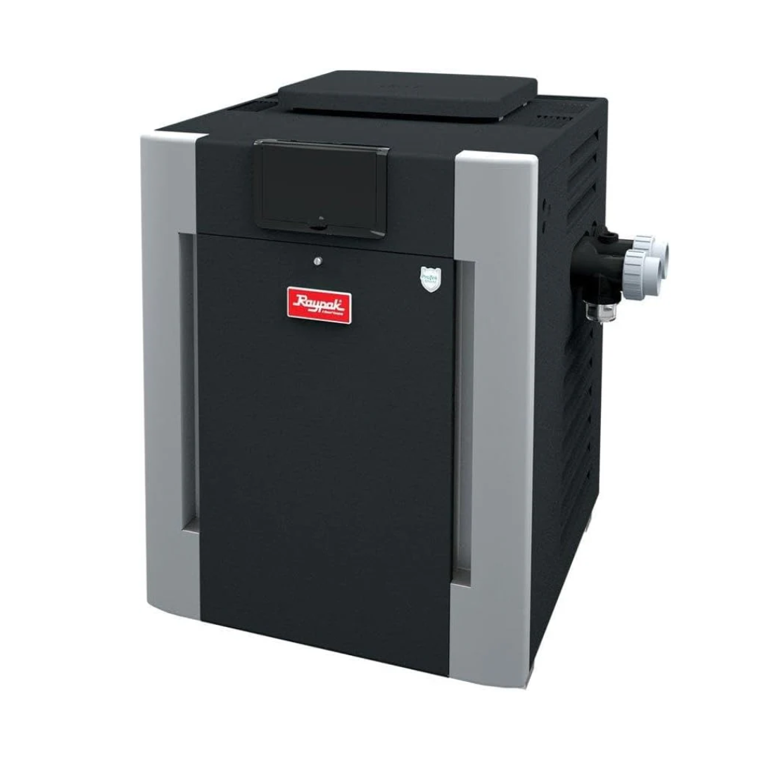 Raypak P-R406A-EN-X #51 Digital Natural Gas Heater | 360K BTU | Cupro-Nickel Exchanger, 260 lbs, ProTek Shield Module | 014941