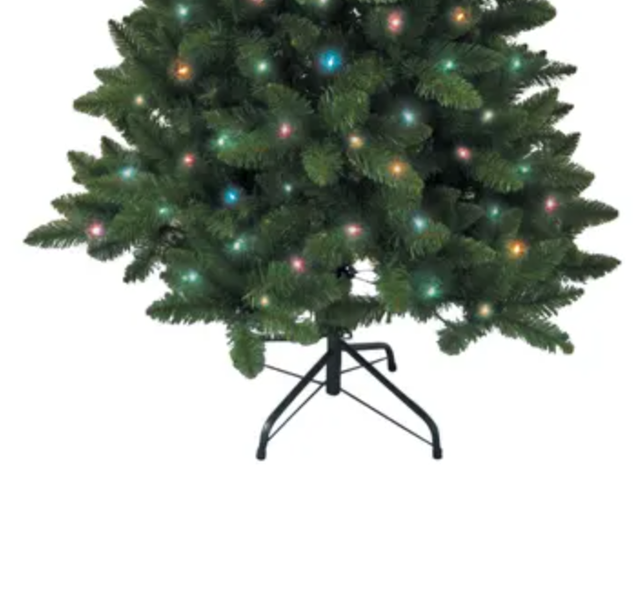 Kurt S. Adler 6' Pre-Lit Multicolored Incandescent Point Pine Tree