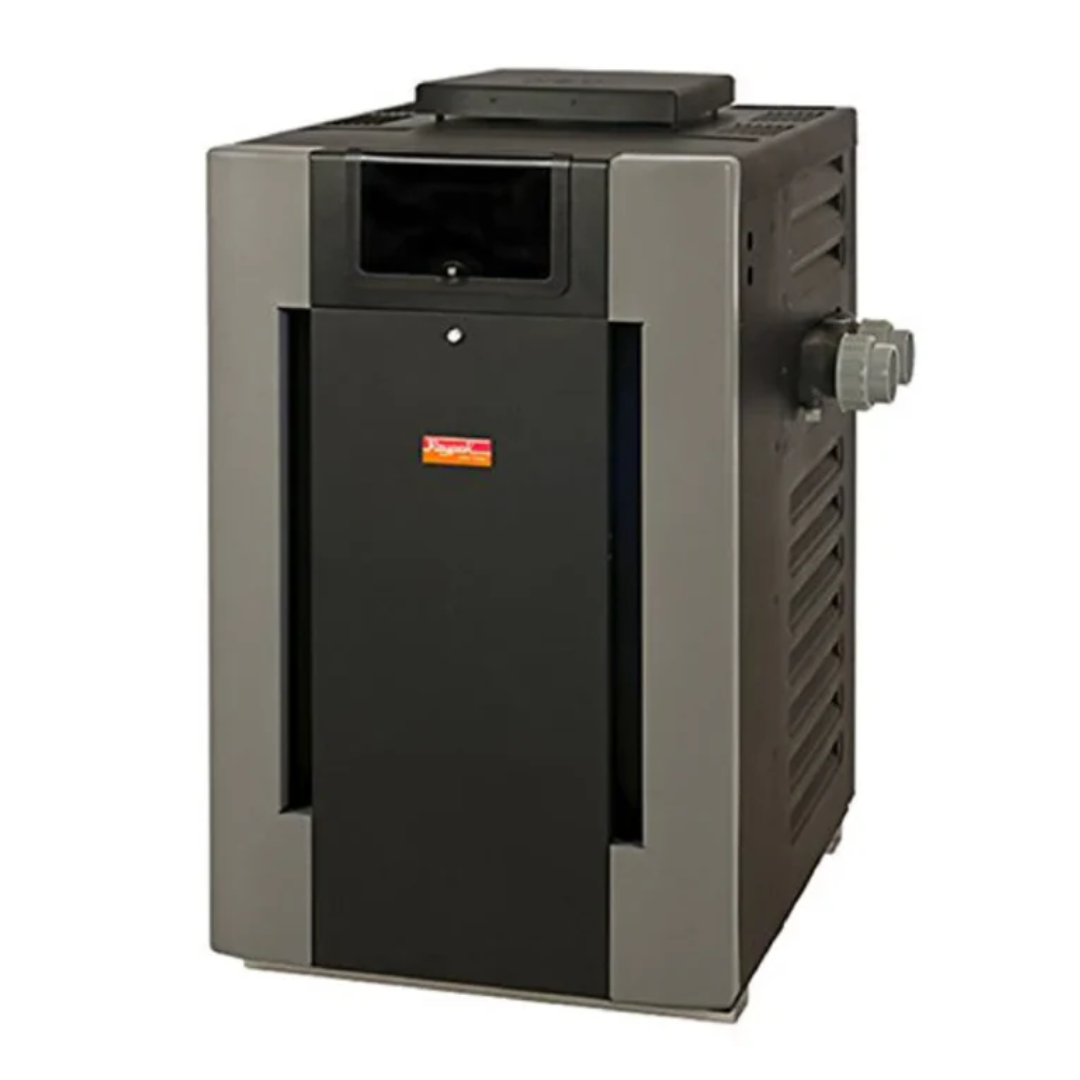 Raypak P-R206A-EN-C #50 Digital Natural Gas Heater | 199.5K BTU | Electronic Ignition, Polymer Headers, Copper Exchanger, 200 lbs | 009216